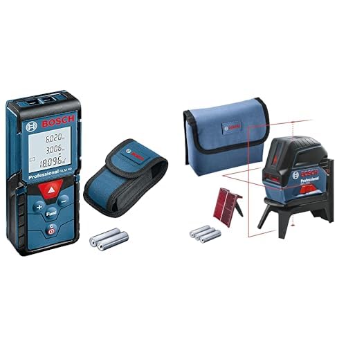 Bosch Professional laser measure GLM 40 & Bosch Professional cross line laser GCL 2-15