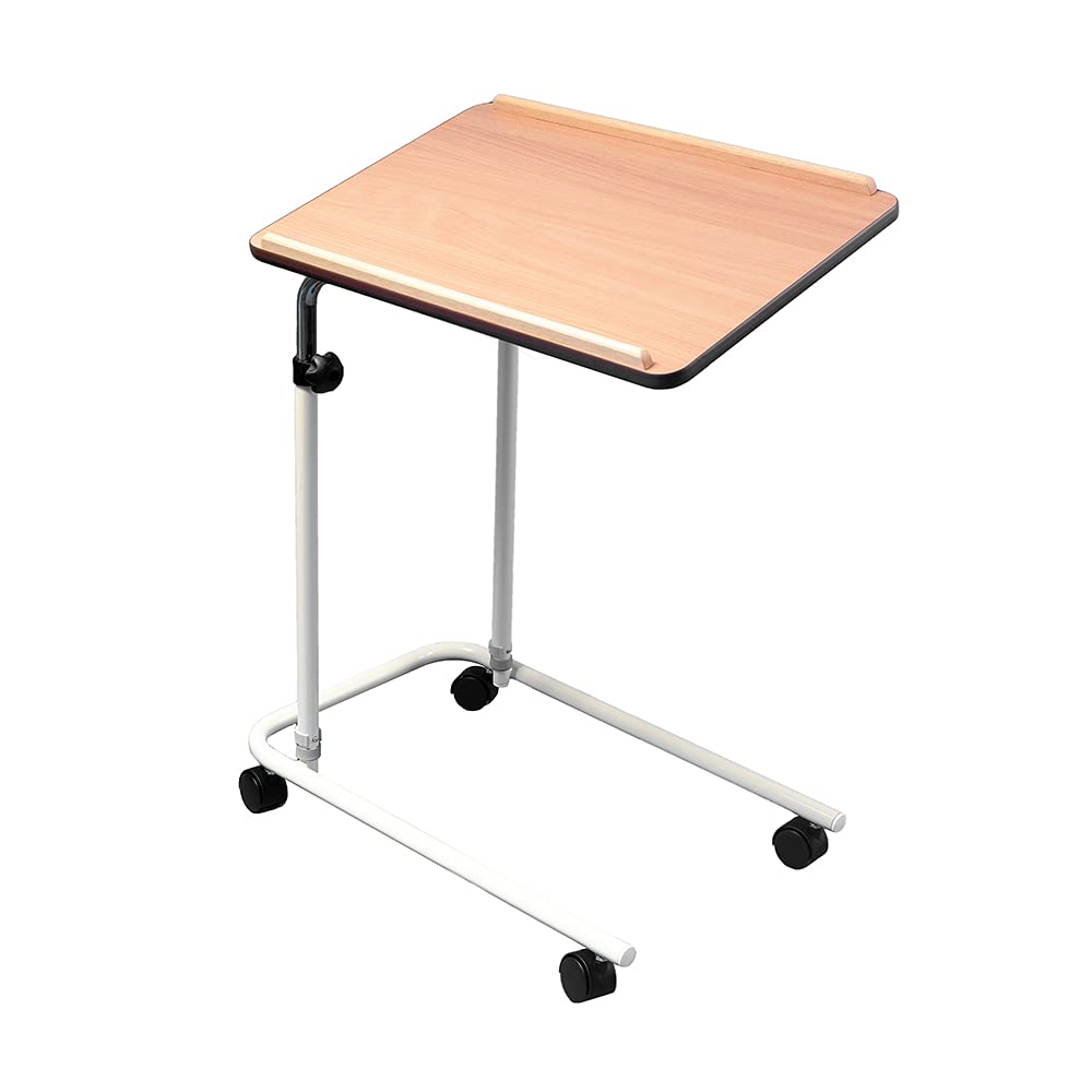 NRS Healthcare L17516 Overbed/Chair Table - Adjustable, Tilting and Wheeled