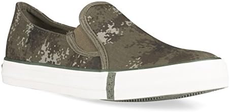 US Army Men's Sundown Slip-On Camo Canvas Sneaker, Sundown Olive, Size 10