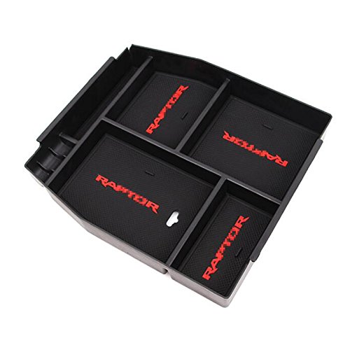 HIGH FLYING Interior Accessories Central Console Armrest Storage Glove Box Organizer Pallet Tray For Ford F150 F-150 2015 2016 2017 - Thumbnail 6