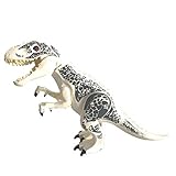 Longshow High Simulation Dinosaur - Hot Large Indominus Rex Dinosaur Toy Jurassic World Dinosaur Figure Blocks Static Dinosaur Figures Decoration Raptor Toys Set CE