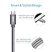 ESR USB C Cable, Type C to USB 3.0 Cable (3.3 ft), Braided Nylon Fast Charger Cable for Samsung S10/S10+/S10e/Note10/10+/9, Apple iPad Pro 2018, MacBook & Other USB Type-C Devices, Grey