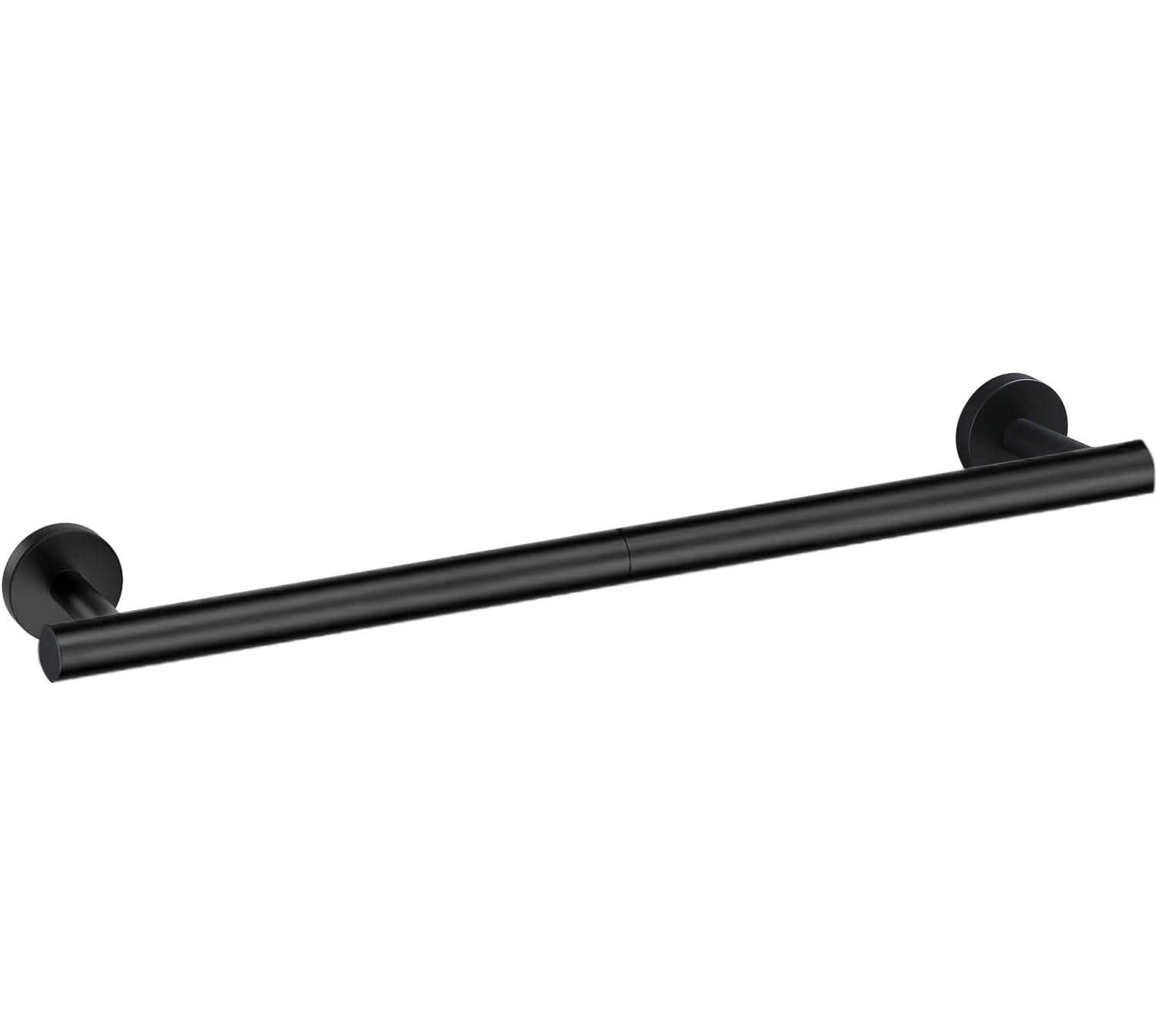 Photo 1 of Towel Bar 24-Inch Matte Black Towel Bar for Bathroom Wall Mounted, Thicken 304 Stainless Steel, Single Bar