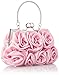 Scarleton Satin Evening Bag with Rosettes H3210
