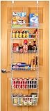 PRO-MART DAZZ Deluxe Over The Door Adjustable Pantry Organizer Rack, 6 Shelves, Large (Home)