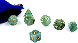 HDdais Polyhedral DND Dice Sets, 7-Die RPG Resin