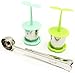 Set of 2 Loose Tea Strainers with Tea Scoop | Best Extra Fine Tea Infusers for Steeping Loose Leaf Tea | Cute Tea Steepers for Brewing the Best by Teavli