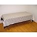 12-Pack Exquisite Plastic Tablecloth 54in. x 108in. Rectangle Table Cover - White Lace
