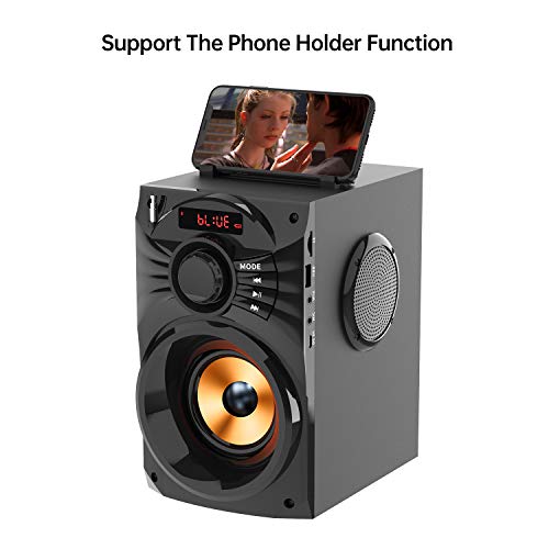 EIFER-Portable-Bluetooth-Speakers-Subwoofer-Heavy-Bass-Wireless-OutdoorIndoor-Party-Speaker-Line-in-Speakers-Support-Remote-Control-FM-Radio-TF-Card-LCD-Display-for-Home-Party-Phone-Computer-PC