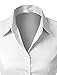 LE3NO Womens Short Sleeve Button Down Shirt with Stretch,L3nwt575a_white,Medium