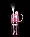Yapping Cute School Plastic Drinking Water Bottles with Spray Mist for Kids Travel Hiking (400ML-Pink)