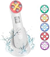 Dispositif de beauté ultrasonique, 5in1 dispositif multifonctionnel de Soin Visage, 6 modes Appareil de massage de...