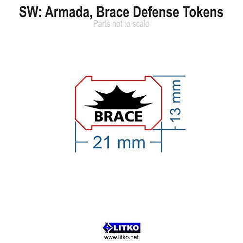 SW: Armada, Brace Defense Tokens, Fluorescent Blue (10)