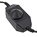 ESUMIC® Dimmer for LED Strips lights LED Ribbon With DC plug Jack (PWM Black)