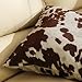 ATAZUA Must-Have Decorative Accent Throw toss Cow Hide Print Pillows (Set of 2).Will Certainly accessorize Your Living or Bedroom Furniture. Add Decor to Your Area Rug, Lamps, Bedding, or Curtains n.