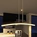 VONN VMC31510AL Modern Linear LED Chandelier Lighting with Adjustable Hanging Light, Silver