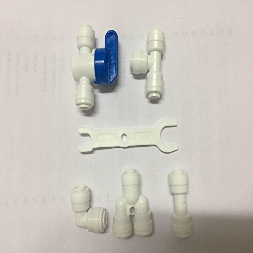 PureSec 2018 1/4-inch Tube OD Push to Connect Quick Fitting Kit Replacement Combo for RODI System
