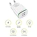 HiSung European Plug Adapter, Max 2.1A 5V Dual European USB Wall Charger Power Adapter Charging Plug with LED Light for iPhone X 8/7/6/6S Plus 5S, iPad, Samsung Galaxy S8/S7/S6 Edge, LG,HTC, Moto