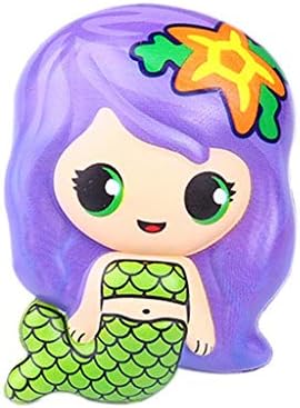 VPASS 2019 Newest Squishies toy,Cute Mermaid Scented Super Slow Rising Kids Toy Stress Reliever Toy Squeeze Toy (Purple)