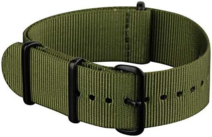 INFANTRY 20mm 22mm Slip-Thru Watch Strap, Nylon Watch Bands