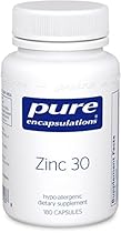 Pure Encapsulations - Zinc 30 - Zinc Picolinate (30 mg.) Highly Absorbable Hypoallergenic Supplement for Immune Support* - 180 Capsules