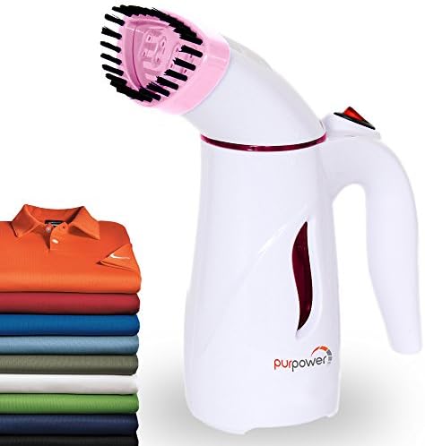 Stonn Handheld Fabric Clothe Steamer | Portable &amp; High Capacity, Fast-Heat | For Garment &amp; Clothing Spit Free Steam Cleaner For Home And Travel | Includes 1 Brush, Pink