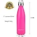 AOMERLY Stainless Steel Insulated Water Bottle Double Walled Vacuum Bottles - Pink