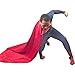 Adult Superman of Steel Costume Superhero Cosplay Zentai Cape (Small, Red)
