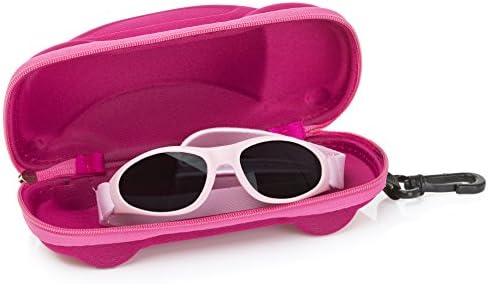 Little Llama Baby Sunglasses (0 to 2 Years) with Adjustable Strap and Case -- UVA / UVB Protection - Pink