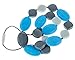 Chew-Choos – 'Cutie Pie' Silicone Teething Necklace - Modern Chic Baby Teether (Blissful Blue)