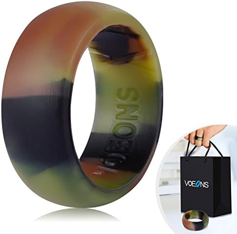 Silicone Rubber Wedding Ring Wedding Band for Men Camo