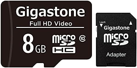 Gigastone MicroSDHC8GB C10 U1 with SD Adapter (GS-2IN1C1008G-R)