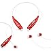 GEARONIC TM Wireless Sport Stereo Headset Bluetooth Earphone Headphone Compatible with Android or iPhone - Red