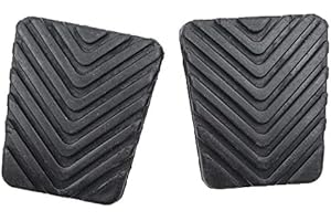 korvre 2PCS Black Rubber Brake Clutch Pedal Pad for 32825-36000