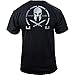 Classic Molon Labe T-Shirt (X-Large, Black/Silver)