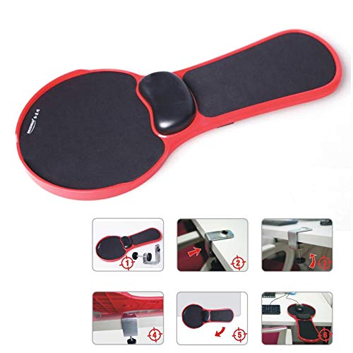 Premium Adjustable Computer Wrist Rest Armrest Desk and Chair Dual Purpose Attachable Home