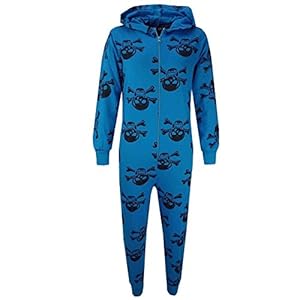 A2Z 4 Kids® Kinderen Unisex Meisjes Jongens Schedel & Kruis Bot Onesie Alles In Een Zomer Jumpsuit PJ’s Nieuw Leeftijd 5…