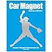 Softball Pitcher Car Magnet Chrome