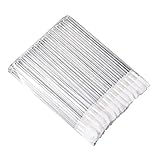 Sandistore 50pcs Disposable MakeUp Lip Brush Lipstick Gloss Wands Applicator Make Up Tool (Clear)