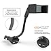 Car Phone Holder, Te-Rich Car Mount Dual USB Charger Cigarette Lighter Holder and 360 Degree Rotation (3.1A, Flexible Gooseneck, Adjustable Non-slip Cradle) for iPhone Samsung Android Smartphones