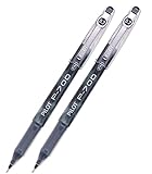 Pilot P-700 Rollerball Stick Gel Pen, Black Ink, Fine Point 2-PACK(38610)