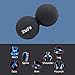 Ultimate Peanut Massage Ball for Myofascial Release | Double Lacrosse Ball for Trigger Point Therapy, Foot & Pain Relief | Yoga Therapy Double-Ball | Relieve Muscle Nots, Tension & Soreness (Black)