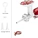 Antree Meat Grinder Attachment For KitchenAid Stand Mixers Includes 2 Plates 2 Grind Blades 2 Sausage Filler Tubes, and 1 Cleaning Brush, Easy To Use Food Grinder Attachment For KitchenAid - White