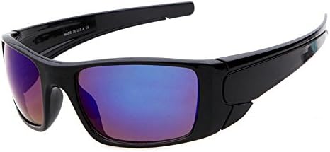 Cycling Sunglasses,Outdoor Sport Sunglasses,Windproof SandGlasses For Men and Women Black-Blue