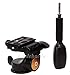 Koolehaoda Tripod Pan Head 360°Single Handle Hydraulic Damping Three-Dimensional Head with Quick Release Plate for Tripod, Monopod, DSLR Camera, Camcorder