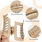 QAIMER 4.1 Inch Hair Claw Clips for Women Thick Hair, 4PCS Matt Coated Jumbo view 3