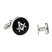 Cuff-Daddy Mens Freemason Masonic Cufflinks Studs Silver Black with Presentation Box Cufflinks Shirt Accessories Business Attire Storage Travel Box Special Occasions