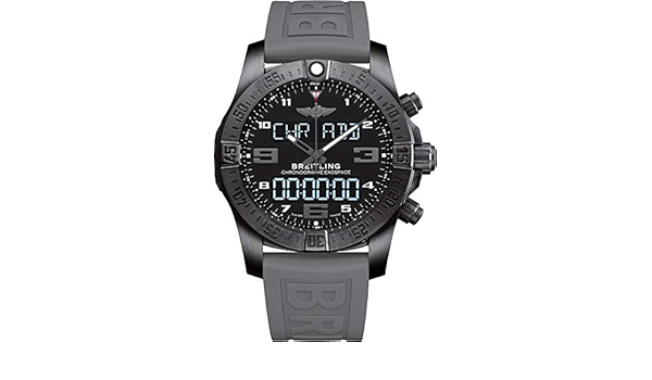 Amazon.com: Breitling Men's Stainless Steel Quartz Watch with Rubber Strap,  Black, 21 (Model: VB5510H2/BE45RD) : Clothing, Shoes \u0026 Jewelry
