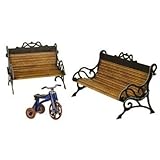 KERANOVA Clever Paper Doll House and Furniture Collection Bench 3D Puzzle, 16 x 7.5 x 9 cm