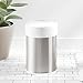Amazon Basics Stainless Steel Trash Waste Can with Lid, White